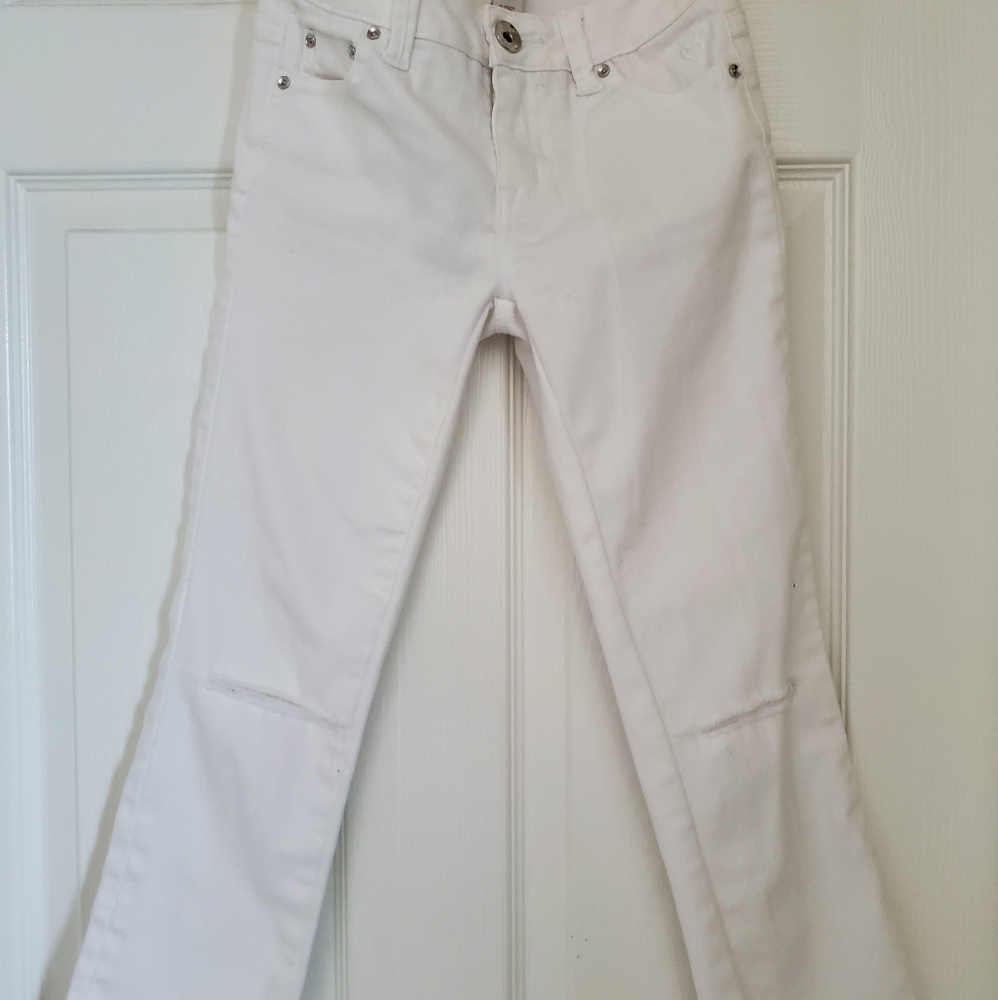Justice Premium Jeans Girls White